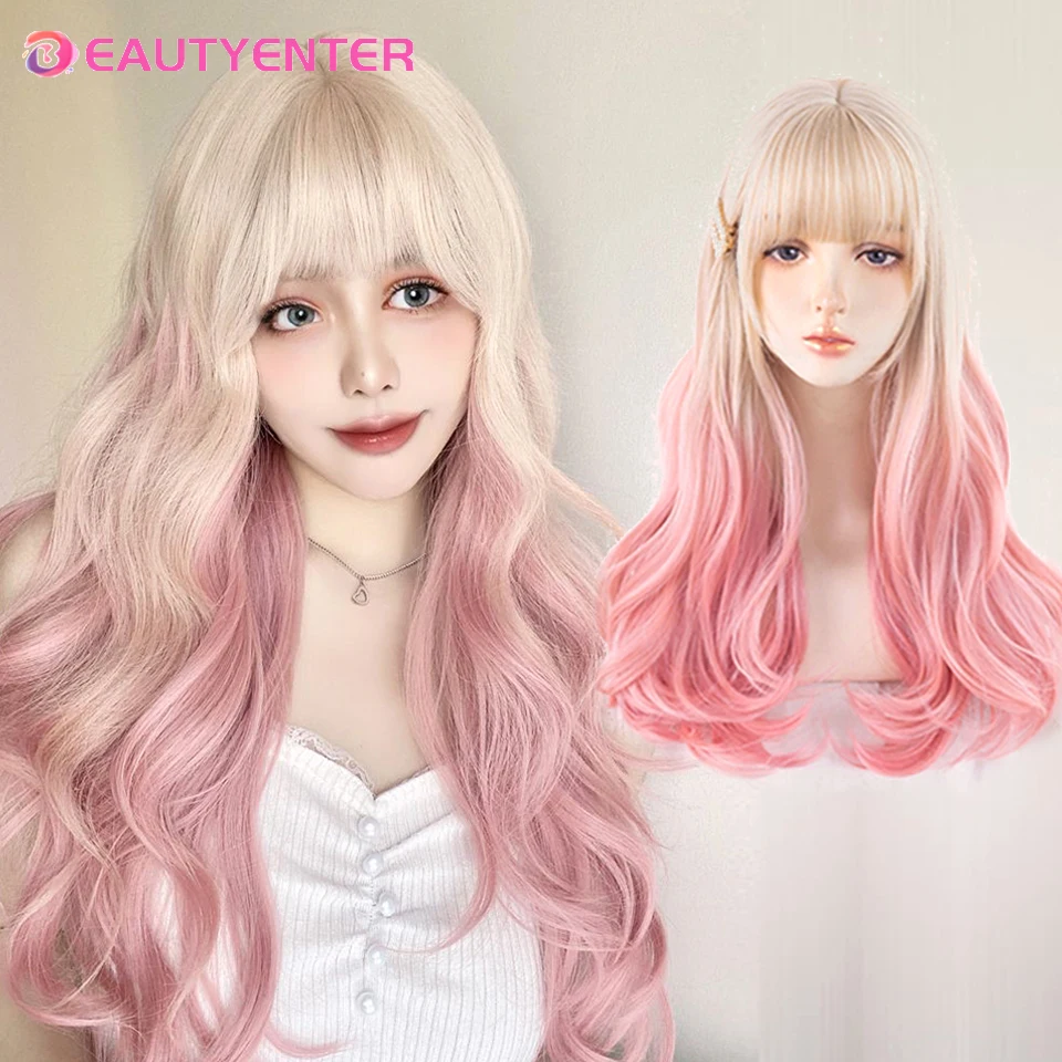 Синтетический парик BEAUTYENTER, длинный волнистый парик с эффектом омбре, золотой парик, розовый парик, женский косплей, волосы средней длины, парик из термостойкого волокна
Синтетический парик BEAUTYENTER, длинный волнистый парик с эффектом омбре, золотой парик, розовый парик, женский косплей, волосы средней длины, парик из термостойкого волокна