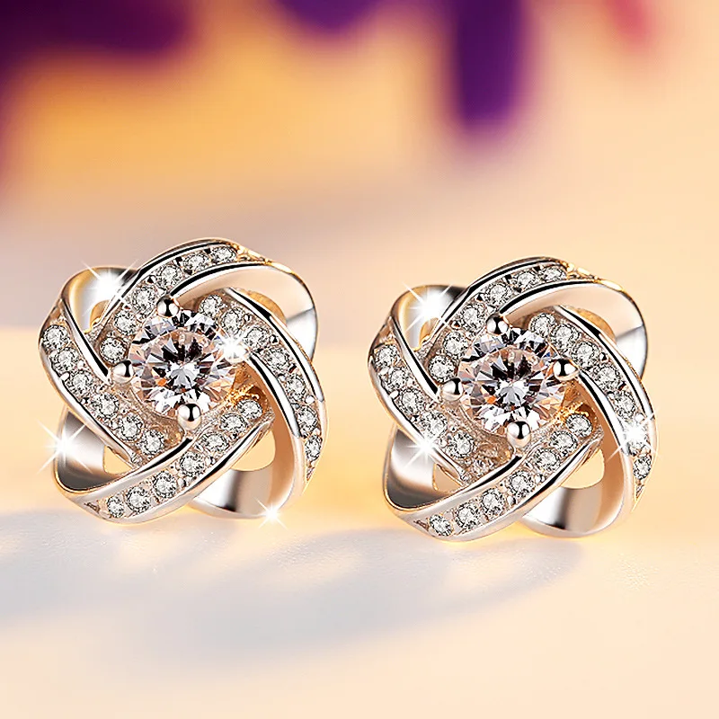 VENTFILLE 925 Stamp Silver Color Zircon Earrings for Women Girl Fashion Geometry Engagement Jewelry Birthday Gift Dropshipping
VENTFILLE 925 Stamp Silver Color Zircon Earrings for Women Girl Fashion Geometry Engagement Jewelry Birthday Gift Dropshipping