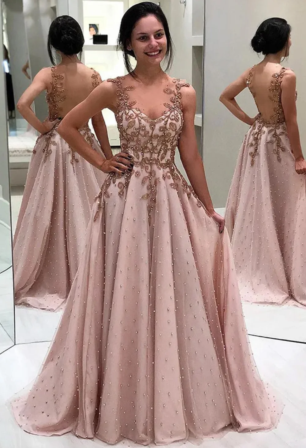 Sexy Custom Prom Party Gown A Line Sweetheart Floor-Length Sweep Train Beaded Applique Tulle long Backless Illusion Plus Size
Sexy Custom Prom Party Gown A Line Sweetheart Floor-Length Sweep Train Beaded Applique Tulle long Backless Illusion Plus Size