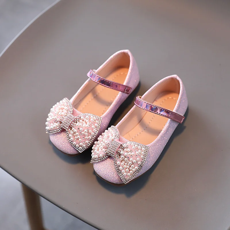 New Children Shoes Shining Pearl Bow Princess Shoes Girls Dance Party Performance Shoes Baby Dress Student Kids Spring
New Children Shoes Shining Pearl Bow Princess Shoes Girls Dance Party Performance Shoes Baby Dress Student Kids Spring
