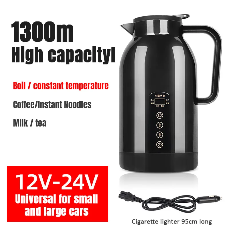 12V/24V Portable Electric Water Kettle Car Heating Cup Stainless Steel Water Warmer Bottle Car Kettle Electric 1150ml
12V/24V Portable Electric Water Kettle Car Heating Cup Stainless Steel Water Warmer Bottle Car Kettle Electric 1150ml