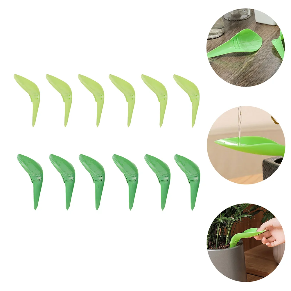 12pcs Durable Leaf-shaped Watering Tool Diversion Funnel Flower Pot Watering Device
12pcs Durable Leaf-shaped Watering Tool Diversion Funnel Flower Pot Watering Device