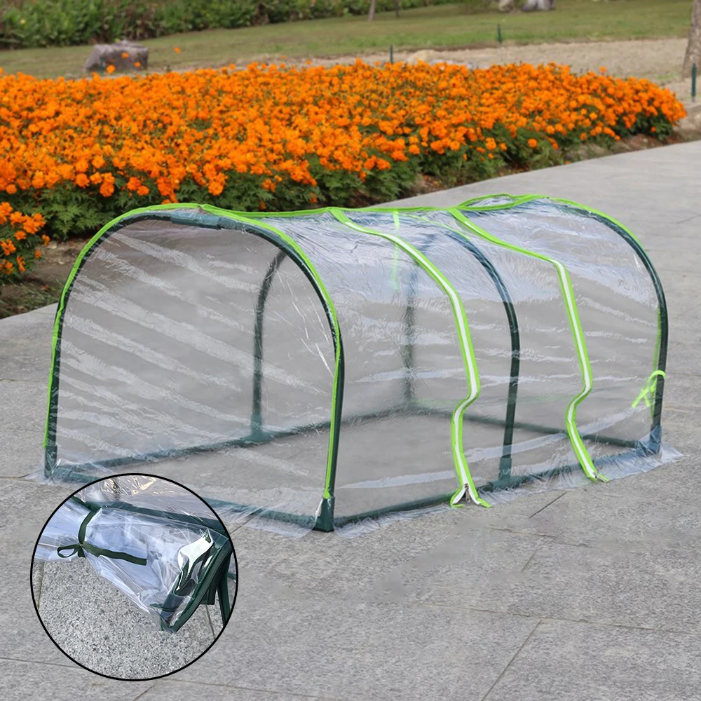 Mini Greenhouse Cover Rainproof Plastic Transparent Cover Garden Outdoor Plants Growing Shed Frameless
Mini Greenhouse Cover Rainproof Plastic Transparent Cover Garden Outdoor Plants Growing Shed Frameless