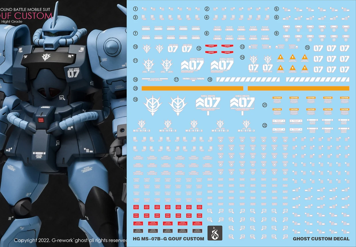 Стикер флуоресцентный HG B3 UC 1/144 Φ Gouf Custom 08MS Team, водная скользка, разрезанная под УФ-реактивная внимание детали
Стикер флуоресцентный HG B3 UC 1/144 Φ Gouf Custom 08MS Team, водная скользка, разрезанная под УФ-реактивная внимание детали