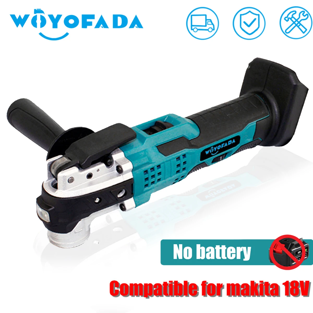 

Oscillating Multi Function Tool for Makita 18V Battery Electric Saw Trimmer Shovel Polisher Woodworking Tool（No battery）