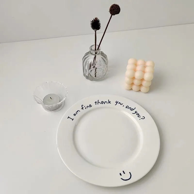 Smiling Face Plate Nоднос Korean INS With A Hand-painted Dessert Plates Fruit Cake Platos Minority Graffiti Breakfast Dishs
Smiling Face Plate Nоднос Korean INS With A Hand-painted Dessert Plates Fruit Cake Platos Minority Graffiti Breakfast Dishs