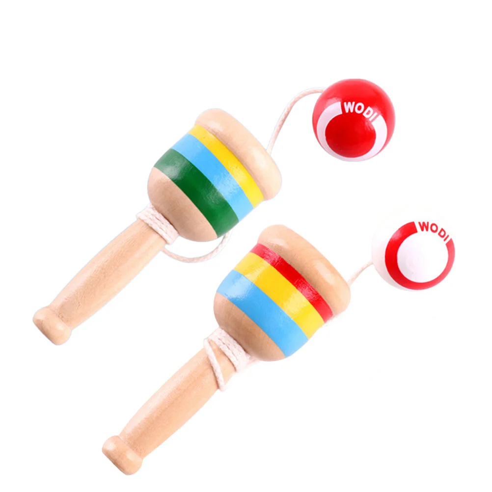 2 Pcs Vintage Toys Skill Cup Kenball Wooden Mini Kid Kendama Throw Catch Game Child
2 Pcs Vintage Toys Skill Cup Kenball Wooden Mini Kid Kendama Throw Catch Game Child