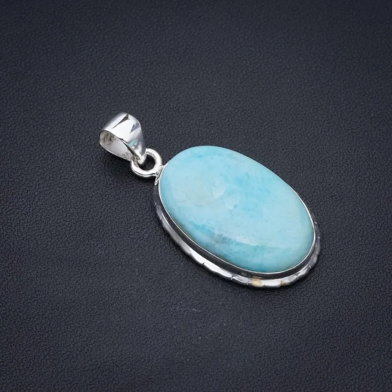 StarGems Larimar Handmade 925 Sterling Silver Pendant 1.5" F3304
StarGems Larimar Handmade 925 Sterling Silver Pendant 1.5" F3304