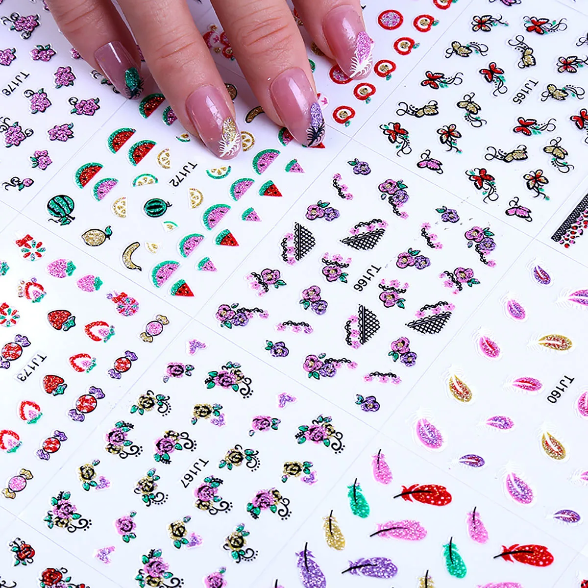 30Pcs Cute Feathers Fruits Strawberry Flower 3D Nail Sticker Art Decoration Hand Party Japanese Lovely Self-Adhesive Waterproof
30Pcs Cute Feathers Fruits Strawberry Flower 3D Nail Sticker Art Decoration Hand Party Japanese Lovely Self-Adhesive Waterproof