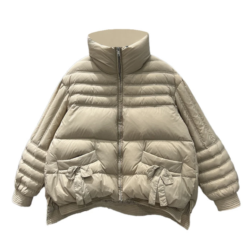 2022 Women Winter Stand Neck Bow Long Sleeve Solid Color White Duck Down Jacket Coat Jaqueta Feminina Inverno Vestes Femme H400
2022 Women Winter Stand Neck Bow Long Sleeve Solid Color White Duck Down Jacket Coat Jaqueta Feminina Inverno Vestes Femme H400