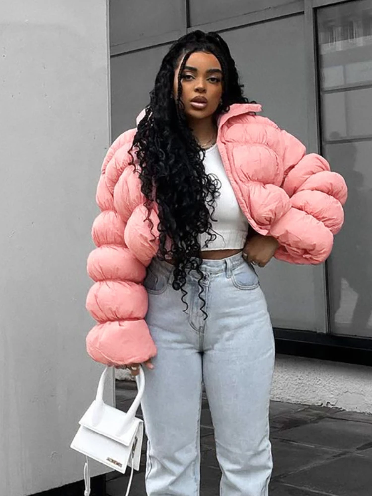 WeiYao Parkas Winter Jacket for Women Long Doughnut Sleeves Stand Collar Zipper Coat Women Winter Oversize Jackets Puffcoat Pink
WeiYao Parkas Winter Jacket for Women Long Doughnut Sleeves Stand Collar Zipper Coat Women Winter Oversize Jackets Puffcoat Pink