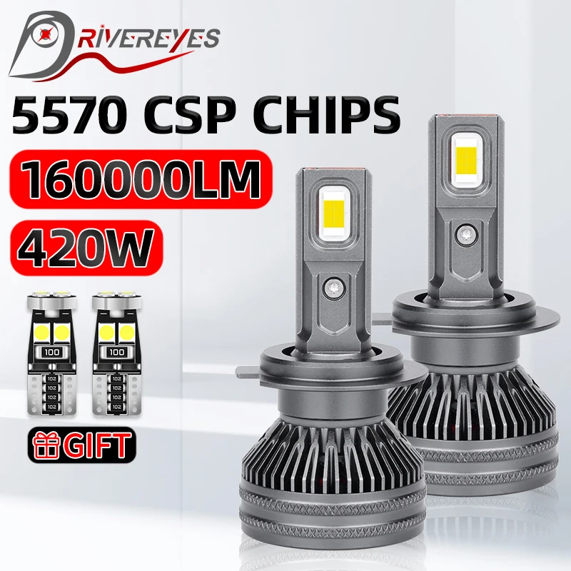 H4 H7 H11 LED 420W Car Headlight Bulbs 160000LM Super Bright 5570 CSP Turbo H1 H8 9005 HB3 9006 HB4 9012 Hir2 H9 H16 Fog Lights
H4 H7 H11 LED 420W Car Headlight Bulbs 160000LM Super Bright 5570 CSP Turbo H1 H8 9005 HB3 9006 HB4 9012 Hir2 H9 H16 Fog Lights
