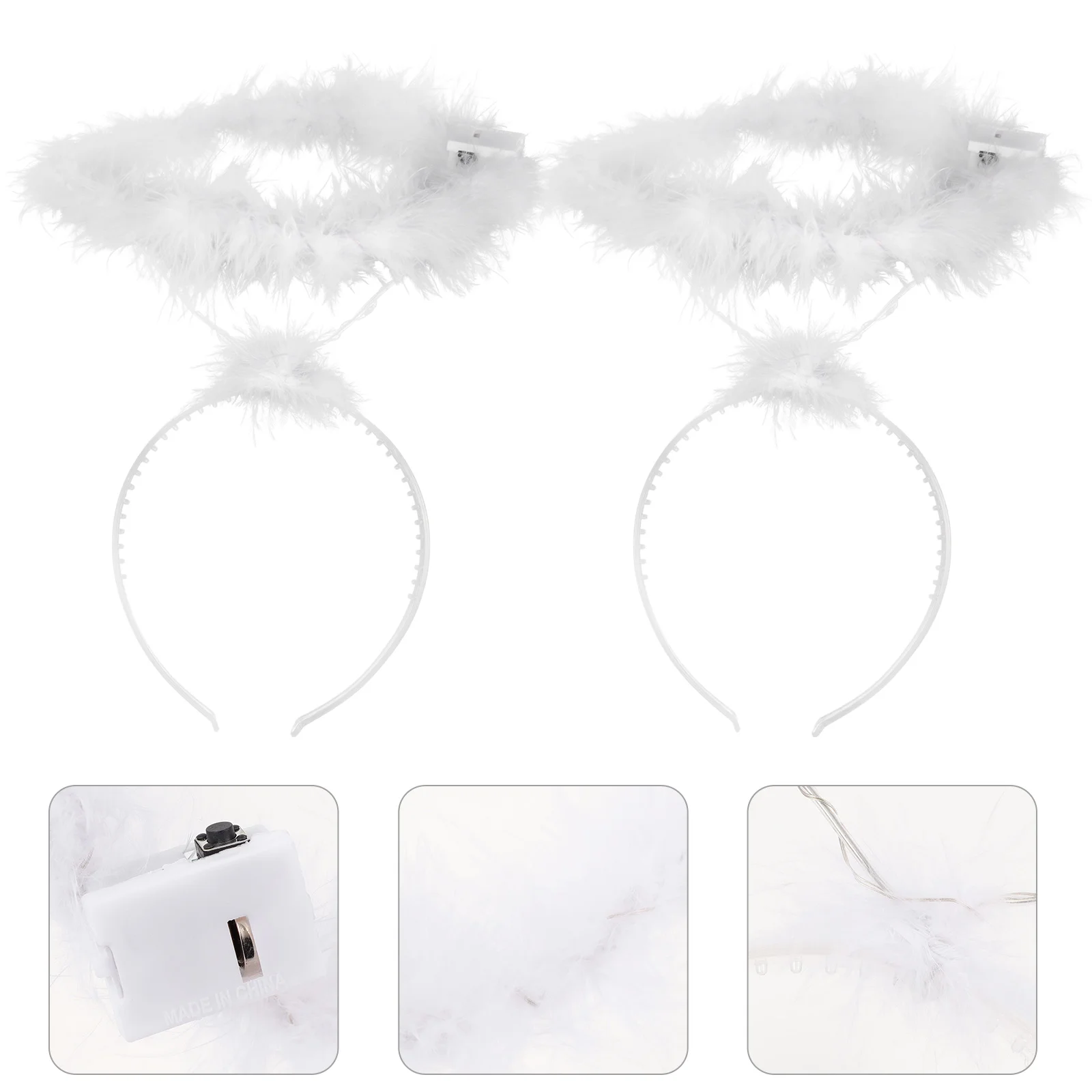 Angel Headband Cosplay Costume White Hair Bandheadbands Props Headpiece Christmas Fairy Chrismas Led Accessories Costumes Faux
Angel Headband Cosplay Costume White Hair Bandheadbands Props Headpiece Christmas Fairy Chrismas Led Accessories Costumes Faux