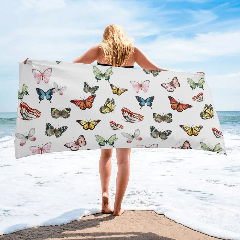 Butterfly Repeat White Quick Dry Bath Towel Summer Swimming Beach Towel Microfiber Bath Towels for Adults
Butterfly Repeat White Quick Dry Bath Towel Summer Swimming Beach Towel Microfiber Bath Towels for Adults