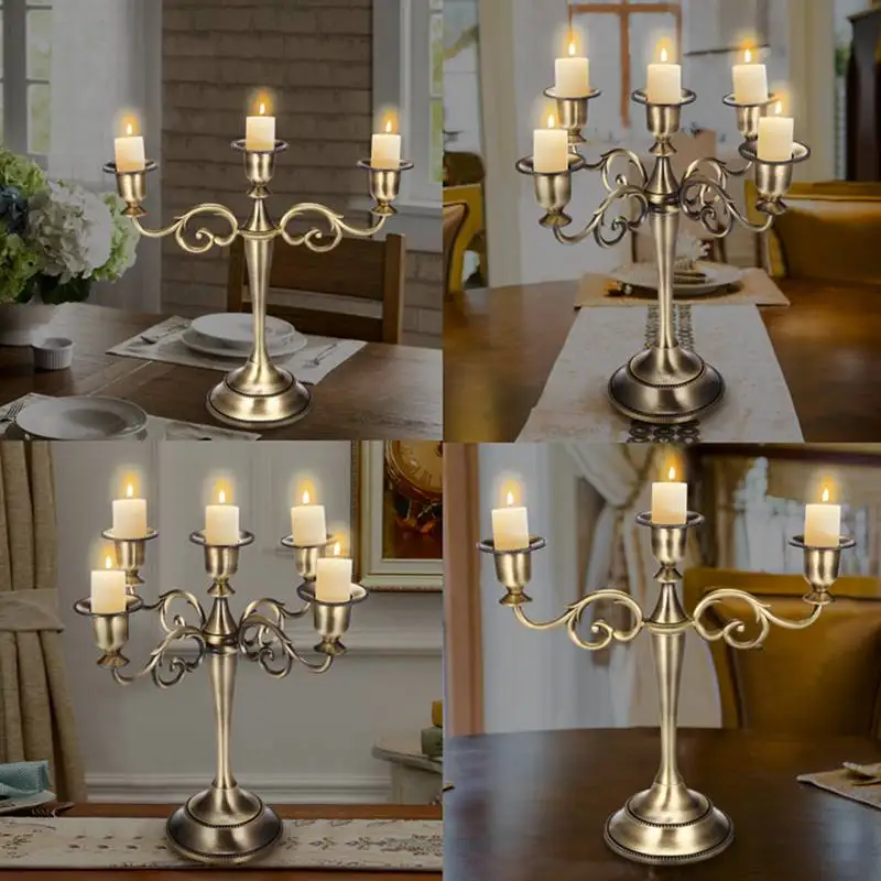 New Bronze Candelabra Metal 5-Arms/3 Arms Candle Holders Wedding Decoration Candlesticks Event Candle Stand Table Centerpiece
New Bronze Candelabra Metal 5-Arms/3 Arms Candle Holders Wedding Decoration Candlesticks Event Candle Stand Table Centerpiece