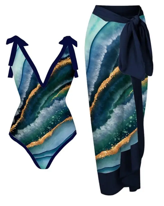 Marble Print Lace Up Detail One Piece Swimsuit 2023 Hot Selling Women's New Beach Style
Marble Print Lace Up Detail One Piece Swimsuit 2023 Hot Selling Women's New Beach Style