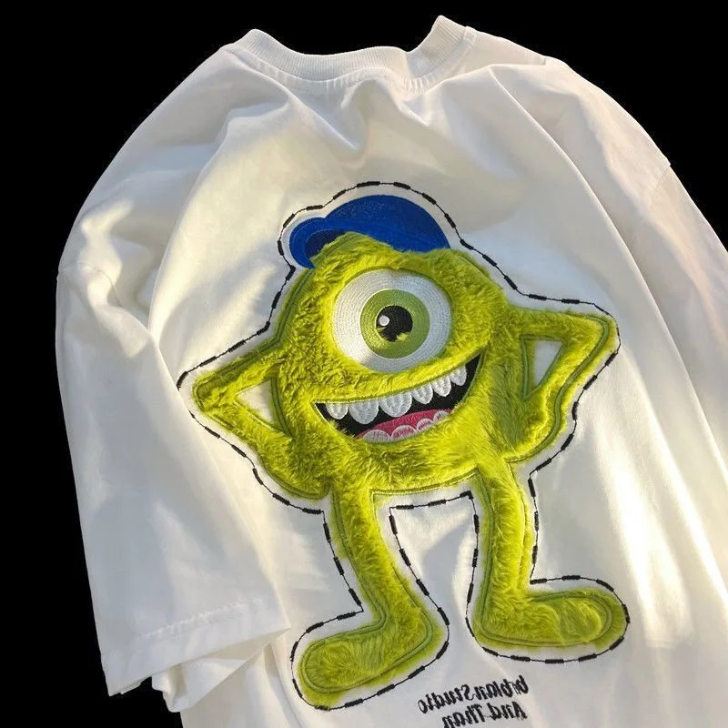 Футболка Disney Cartoon Monsters, Inc., летняя повседневная женская футболка с коротким рукавом, уличная одежда в стиле хип-хоп, Топ в стиле Харадзюку
Футболка Disney Cartoon Monsters, Inc., летняя повседневная женская футболка с коротким рукавом, уличная одежда в стиле хип-хоп, Топ в стиле Харадзюку