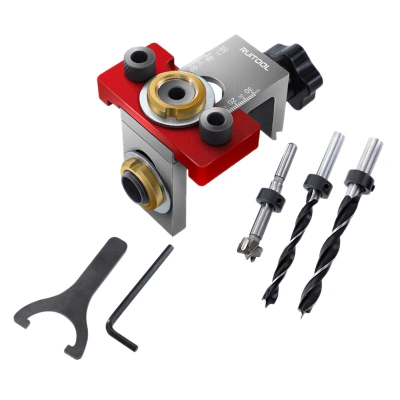 6 Pcs 3 In 1 Doweling Jig 8/10/15Mm Adjustable Vertical Hole Punch Locator Drill Guide For DIY Woodworking Tool
6 Pcs 3 In 1 Doweling Jig 8/10/15Mm Adjustable Vertical Hole Punch Locator Drill Guide For DIY Woodworking Tool