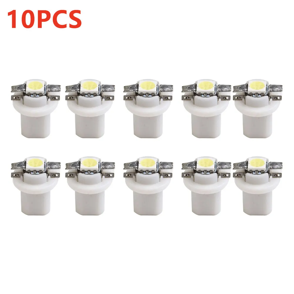 10 Pcs White T5 Car Auto Gauge B8.5D 5050 SMD LED Indicator Light Car Dashboard Side Light Bulb DC 12V 6000K White LED Bulbs
10 Pcs White T5 Car Auto Gauge B8.5D 5050 SMD LED Indicator Light Car Dashboard Side Light Bulb DC 12V 6000K White LED Bulbs