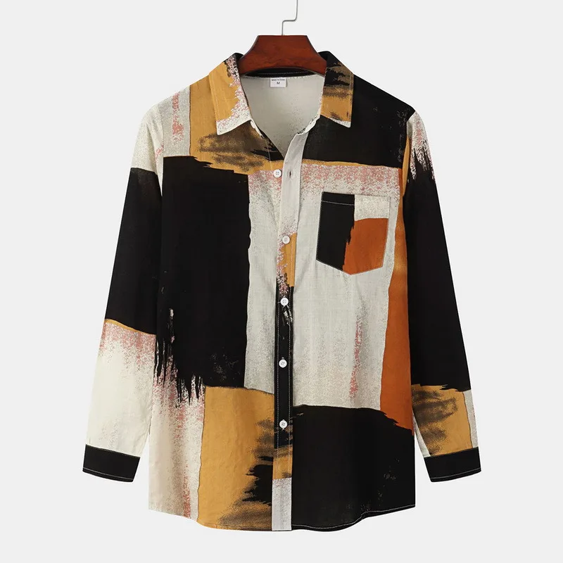 Richkeda Store Mens Cotton Vintage Ethnic Printed Hawaiian Shirt Turn Down Collar Long Sleeve Button Beach Shirt Loose Blouse
Richkeda Store Mens Cotton Vintage Ethnic Printed Hawaiian Shirt Turn Down Collar Long Sleeve Button Beach Shirt Loose Blouse