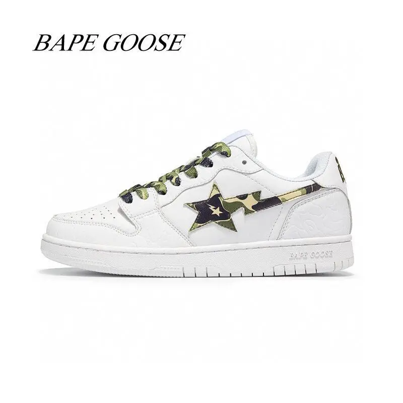Кроссовки Bape с гусиной подошвой для мужчин и женщин, модная Уличная обувь для бега, обувь для влюбленных мальчиков и девочек, унисекс, спорти...
Кроссовки Bape с гусиной подошвой для мужчин и женщин, модная Уличная обувь для бега, обувь для влюбленных мальчиков и девочек, унисекс, спорти...