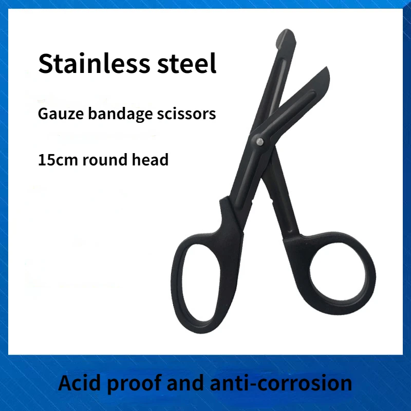 15cm Elbow Canvas Gauze Bandage Scissors Outdoor Camping Muscle Paste First Aid Stainless Steel Scissors Round Head
15cm Elbow Canvas Gauze Bandage Scissors Outdoor Camping Muscle Paste First Aid Stainless Steel Scissors Round Head