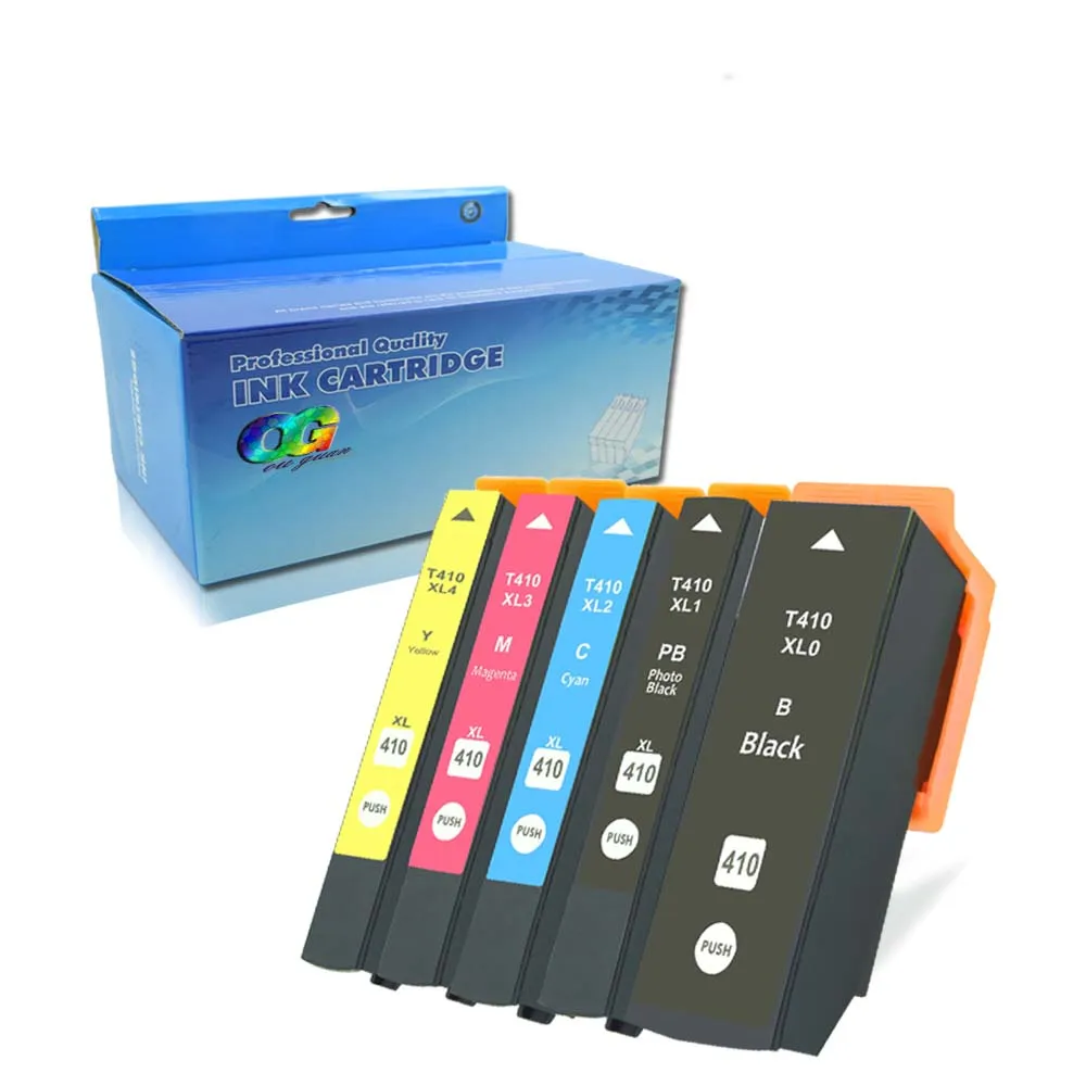

5Pack Compatible Ink Cartridge for Epson 410XL 410 XL for Expression XP-830 XP-630 XP-530 XP-635 XP-640