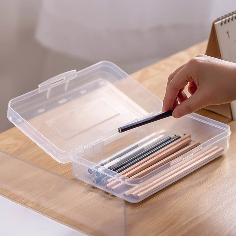 3pcs Simple Clear PP Large Capacity Gift Kids For School Storage Case Multifunctional Pencil Box Stackable With Snap-tight Lid
3pcs Simple Clear PP Large Capacity Gift Kids For School Storage Case Multifunctional Pencil Box Stackable With Snap-tight Lid