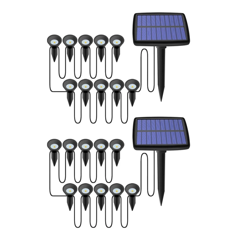2X 10 In 1 Solar Lights Outdoors Waterproof Solar Lawn Light Solar Power Light For Garden Path Pool Decoration
2X 10 In 1 Solar Lights Outdoors Waterproof Solar Lawn Light Solar Power Light For Garden Path Pool Decoration