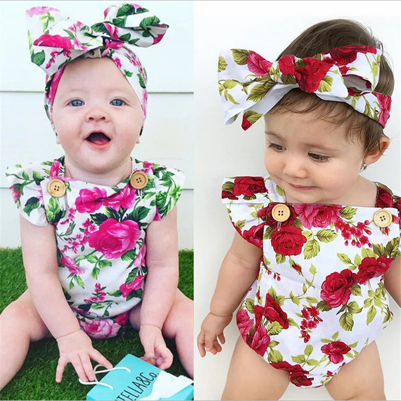2Pcs/Set Children Summer Clothing Sleeveless Printed Bodysuit Headband Jumpsuit Playsuit Outfit Newborn Infant Baby Girl Clothes
2Pcs/Set Children Summer Clothing Sleeveless Printed Bodysuit Headband Jumpsuit Playsuit Outfit Newborn Infant Baby Girl Clothes