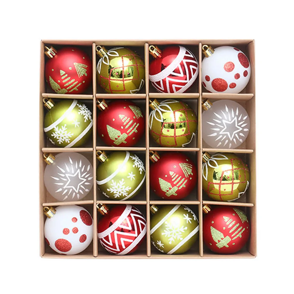 Durable Christmas Balls Hanging Ornaments 16pcs 24*24*6cm Bridal Showers Christmas Tree Garden Home Decoration
Durable Christmas Balls Hanging Ornaments 16pcs 24*24*6cm Bridal Showers Christmas Tree Garden Home Decoration