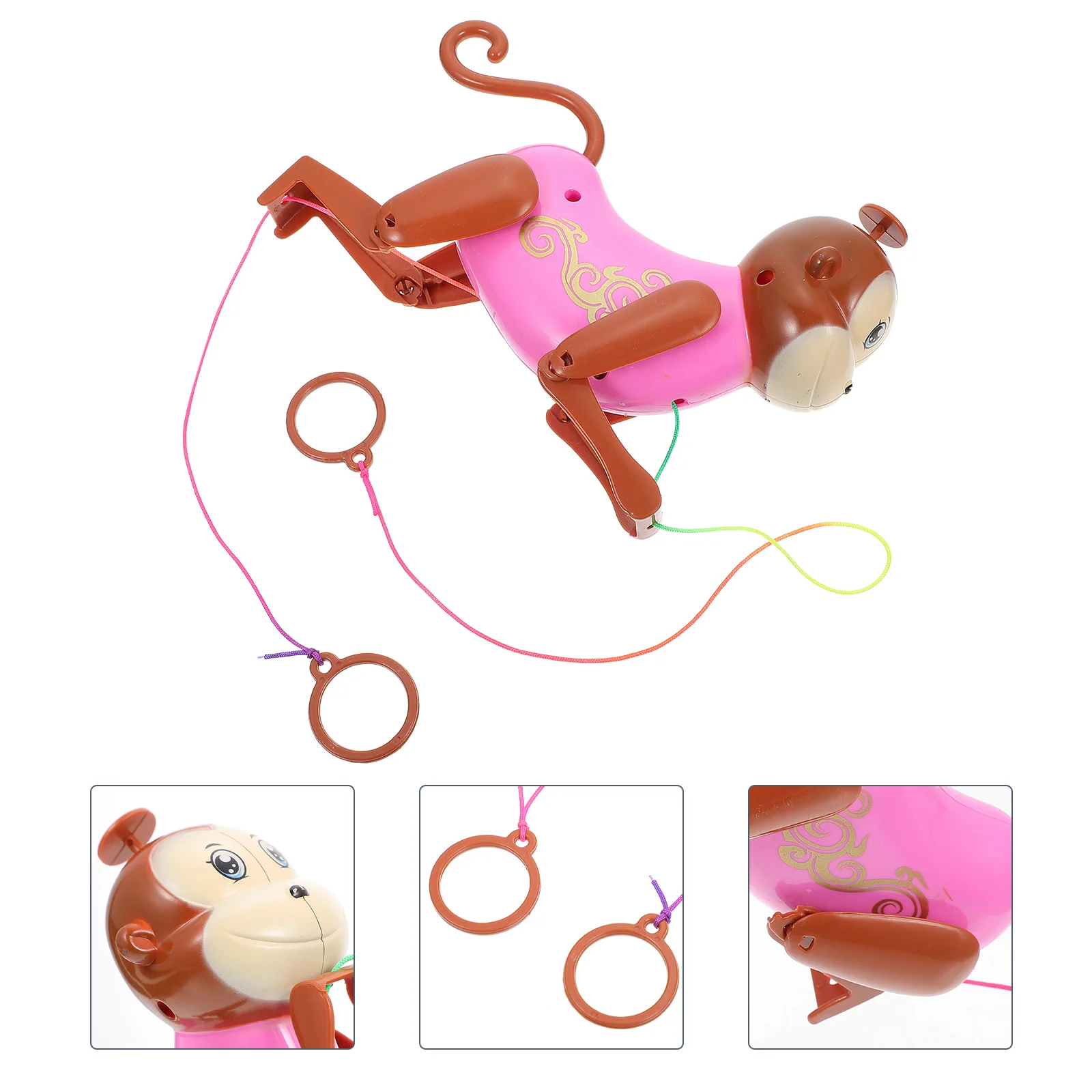 Pulling Rope Monkey Climbing Cartoon Plaything Plastic Plaything for Home Gift Playing
Pulling Rope Monkey Climbing Cartoon Plaything Plastic Plaything for Home Gift Playing