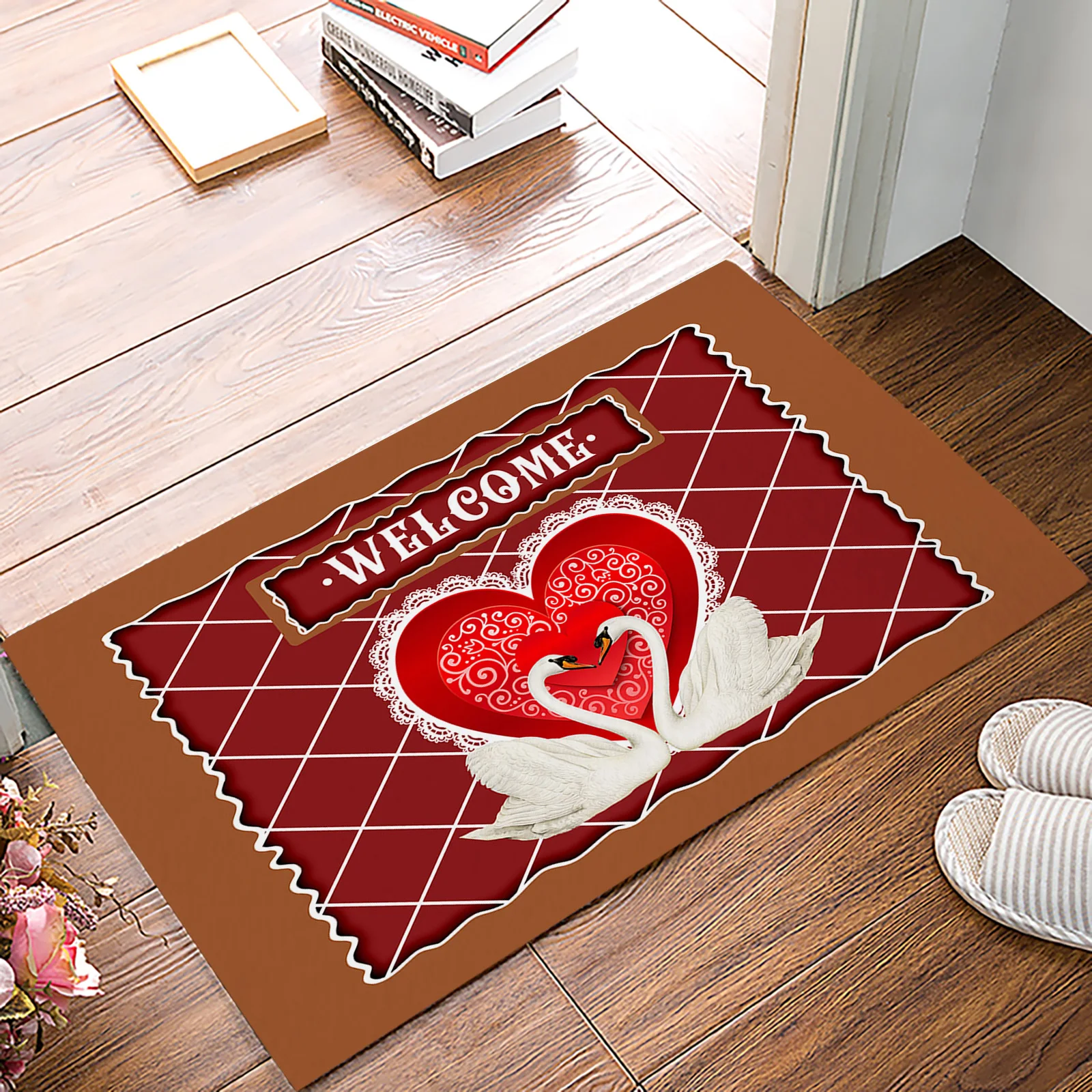 Retro Swan Love Doormat Home Protective Floor Mat Living Room Carpet Bathroom Anti-Slip Door Mat
Retro Swan Love Doormat Home Protective Floor Mat Living Room Carpet Bathroom Anti-Slip Door Mat