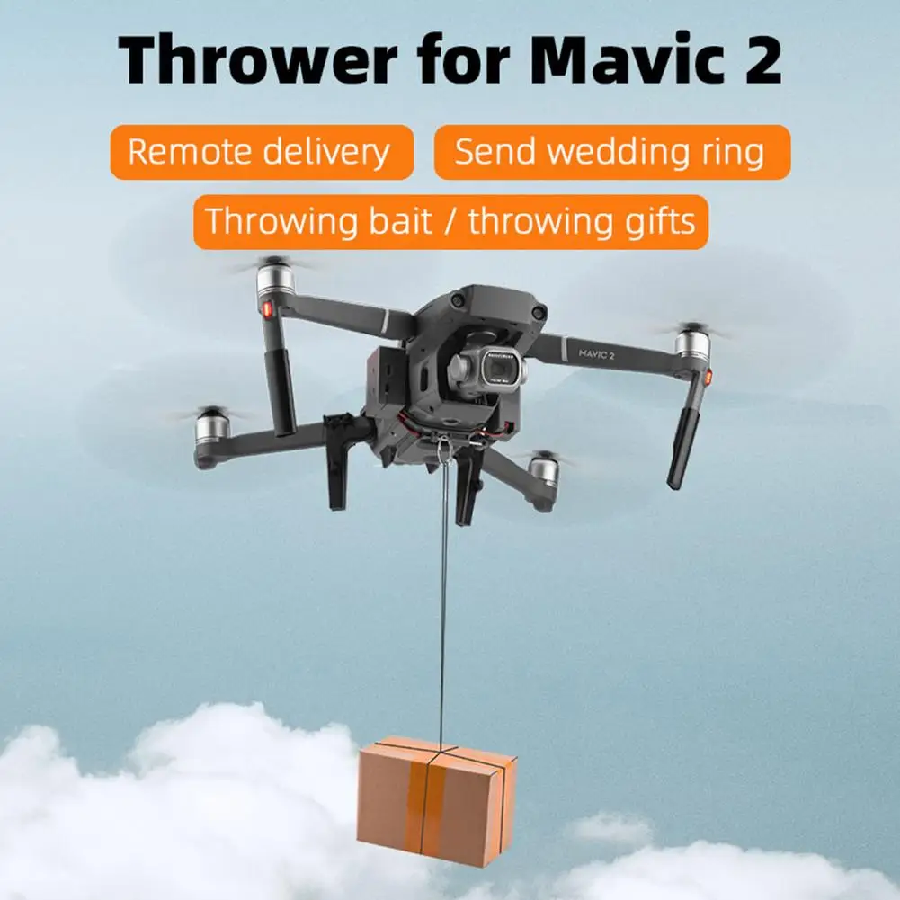 Airdrop System Drone Remote Thrower Fishing Bait Wedding Ring Gift Dropper Compatible For Dji Mavic 2 Zoom/pro
Airdrop System Drone Remote Thrower Fishing Bait Wedding Ring Gift Dropper Compatible For Dji Mavic 2 Zoom/pro