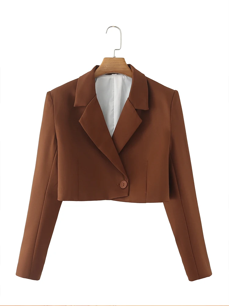 Summer 2022 New Ladies Fashion Chic Elegant Short Single Button Suit Long Sleeve Jacket Retro Casual Quality Personality Jacket1
Summer 2022 New Ladies Fashion Chic Elegant Short Single Button Suit Long Sleeve Jacket Retro Casual Quality Personality Jacket1