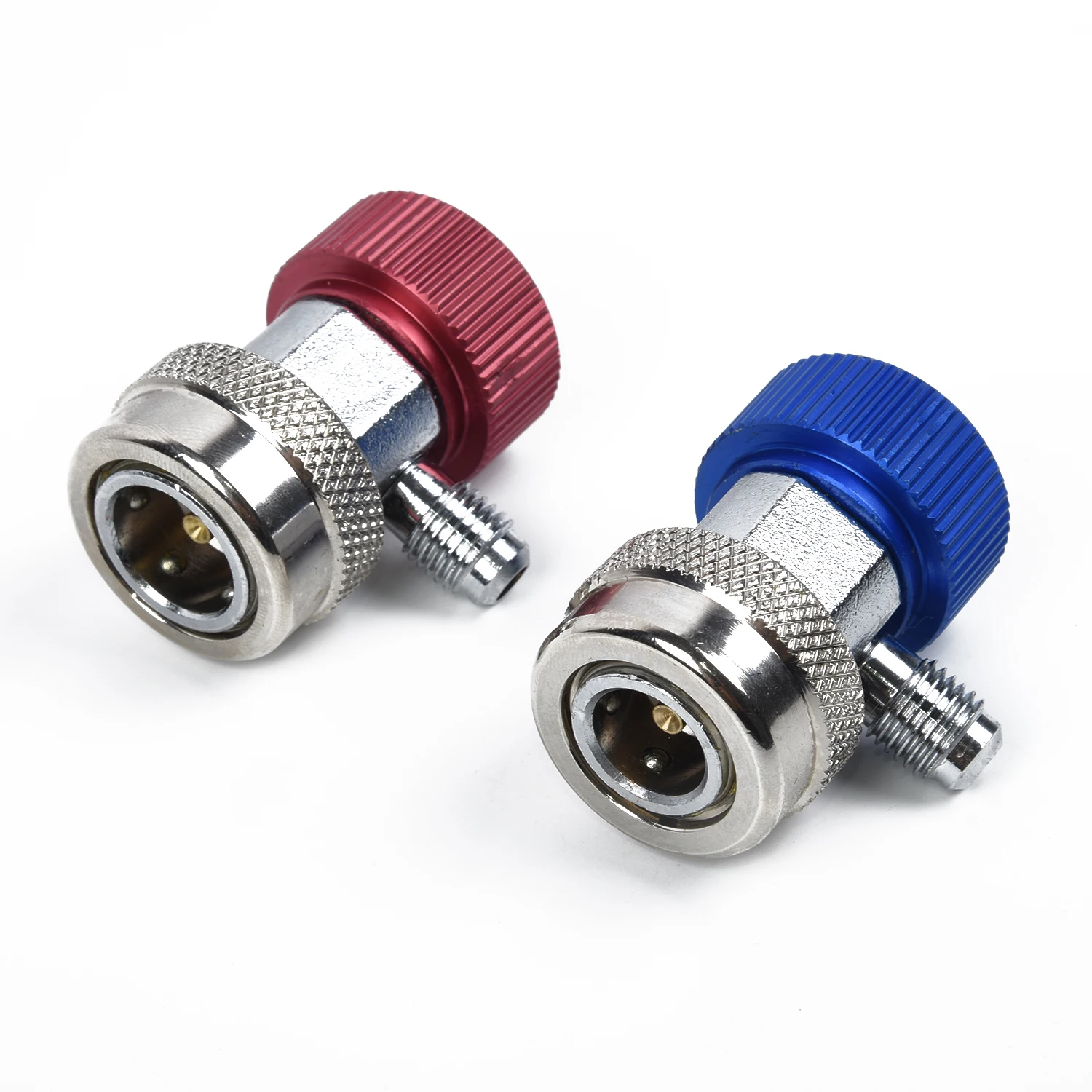 2pcs Adapter Couplers R134A Air Conditioning A/C Metal Car Air Conditioner Adapter Couplers Blue/Red 48.2*31.8*31.8 Mm
2pcs Adapter Couplers R134A Air Conditioning A/C Metal Car Air Conditioner Adapter Couplers Blue/Red 48.2*31.8*31.8 Mm