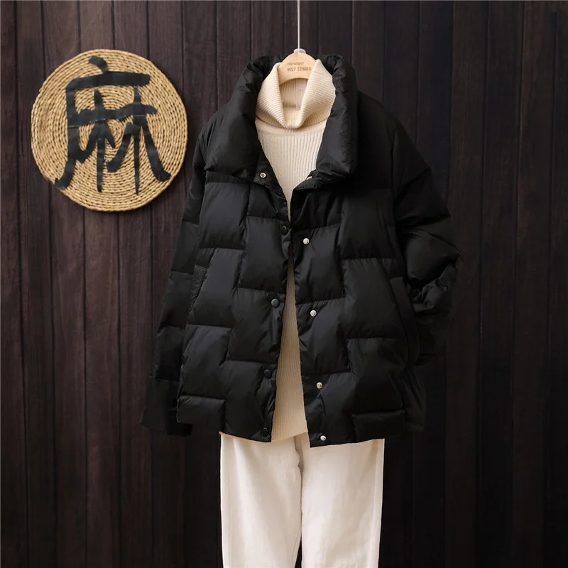 Aoottii White Duck Down Coat Female Winter 2022 Light Thin Short Puffer Jacket Black Women's Clothing Casual Manteau Femme 0282
Aoottii White Duck Down Coat Female Winter 2022 Light Thin Short Puffer Jacket Black Women's Clothing Casual Manteau Femme 0282