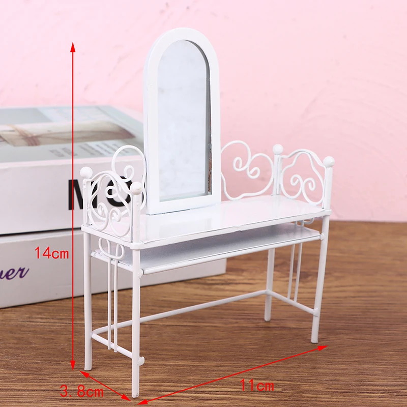 1/12 Scale Dollhouse Miniature Dressing Table with Rotatable Furniture 
1/12 Scale Dollhouse Miniature Dressing Table with Rotatable Furniture