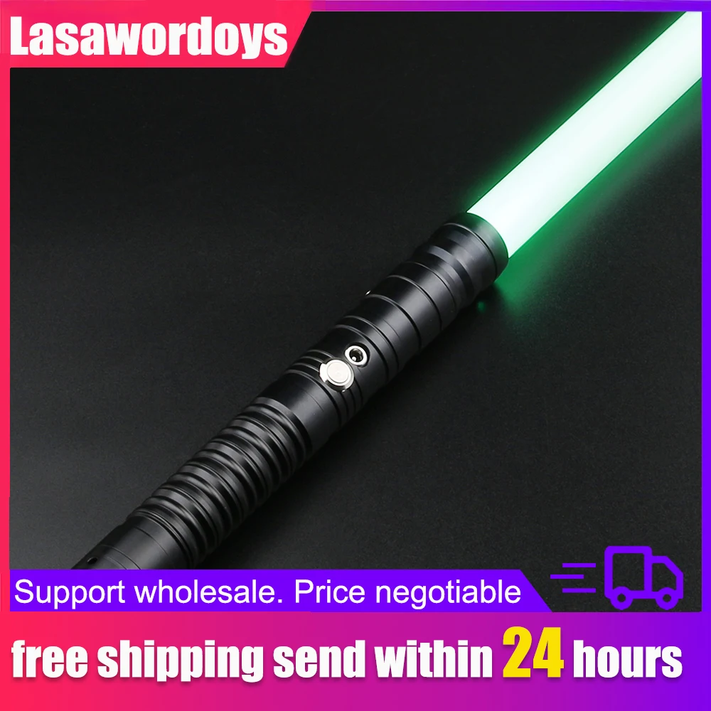 

Лазерный меч Lasawordoys RGB, металлический лазерный меч, гладкая качели, тяжелая дуэль, Espada, Brinquedos Saber De Luz, Juguetes Kpop, световая палочка