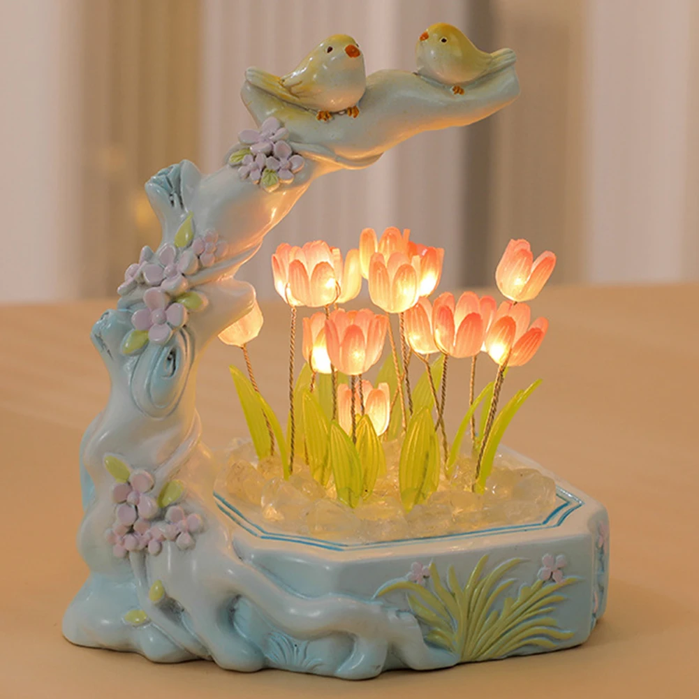Tulip Night Light Battery Operated Tulip Flower Table Lamp DIY Cute Simulation Tulip LED Nightlight Handmade Bedside Light Gift
Tulip Night Light Battery Operated Tulip Flower Table Lamp DIY Cute Simulation Tulip LED Nightlight Handmade Bedside Light Gift