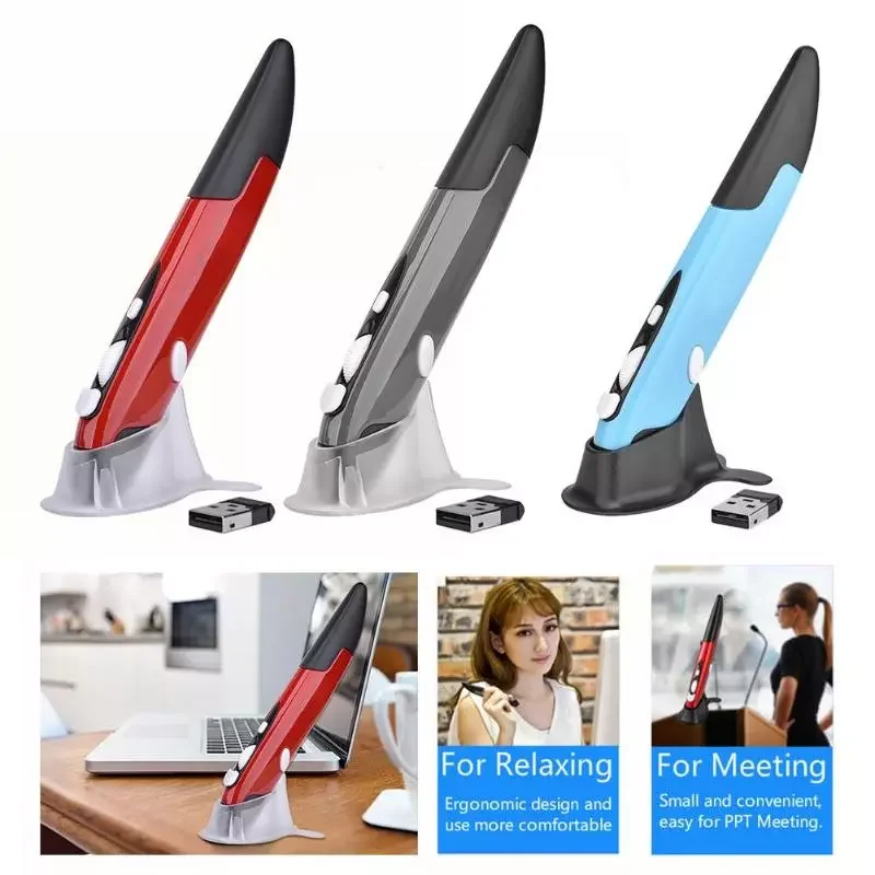 2.4G Wireless USB Optical Presenter Pen Mouse Adjustable 1600DPI 4 Keys Mini Mice for Tablet Laptop PC Desktop Smart TV Box
2.4G Wireless USB Optical Presenter Pen Mouse Adjustable 1600DPI 4 Keys Mini Mice for Tablet Laptop PC Desktop Smart TV Box