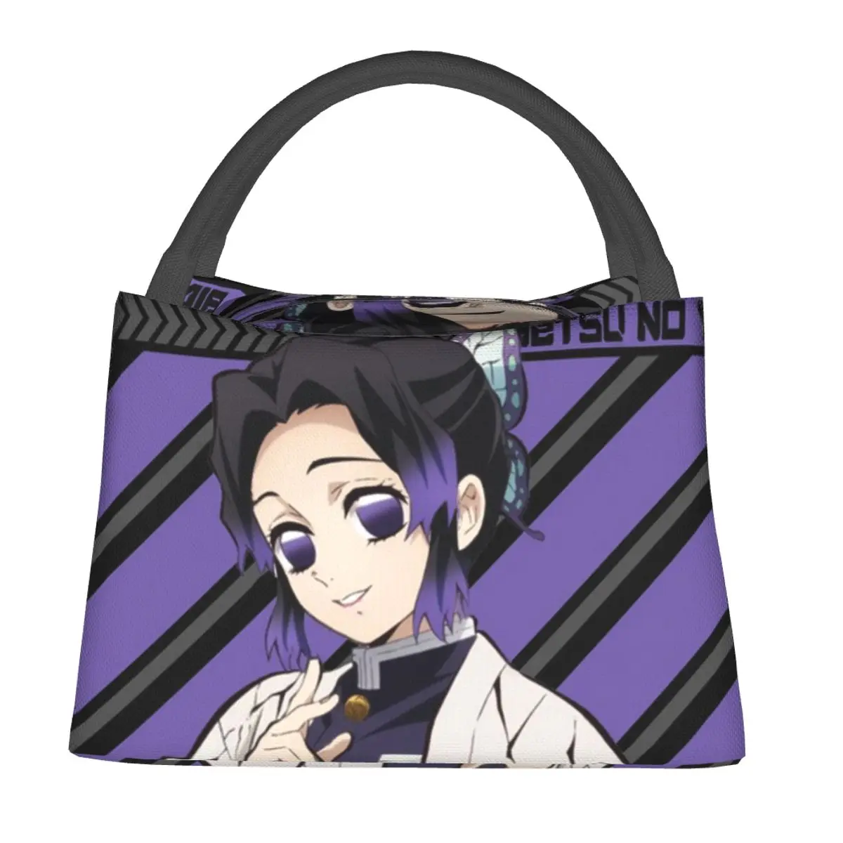 KIMETSU NO YAIBA SHINOBU KOCHO Lunch Bag Cute Lunch Box Travel Portable Zipper Lunch Bags For Women Oxford Graphic Cooler Bag
KIMETSU NO YAIBA SHINOBU KOCHO Lunch Bag Cute Lunch Box Travel Portable Zipper Lunch Bags For Women Oxford Graphic Cooler Bag