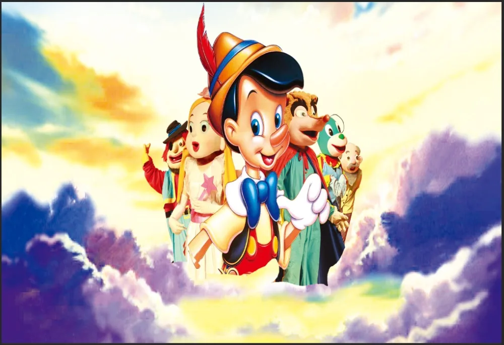 Виниловый фон для студийной фотосъемки с изображением сказочных деревянных кукол и облаков, 220x150 см
Виниловый фон для студийной фотосъемки с изображением сказочных деревянных кукол и облаков, 220x150 см