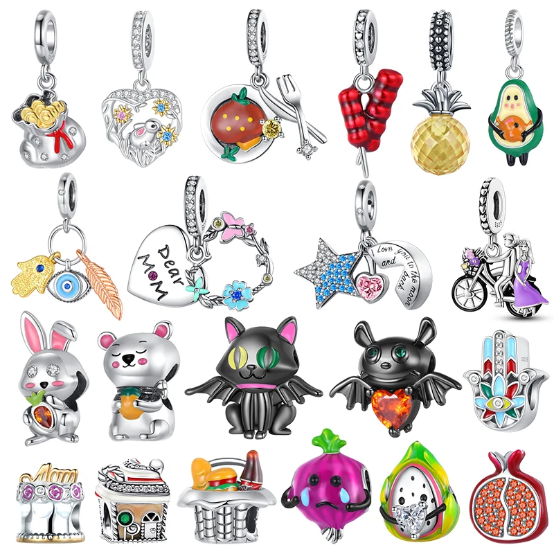 925 Sterling Silver Design Figures Cartoon Rabbit Cat Beads Fit Pandora Charms 925 Original Bracelet Beads for Jewelry Making
925 Sterling Silver Design Figures Cartoon Rabbit Cat Beads Fit Pandora Charms 925 Original Bracelet Beads for Jewelry Making