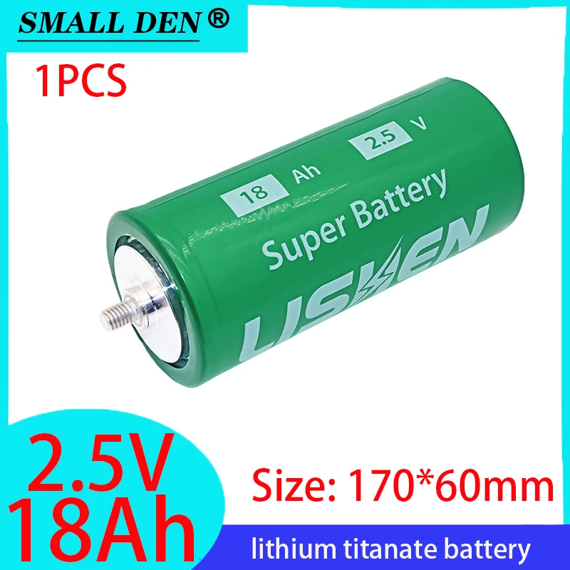 LTO 2.5V 18Ah lithium titanate battery 100% original Lishen 18000mAh 20C 2.5V low temperature resistant DIY 12v 24v 48v battery
LTO 2.5V 18Ah lithium titanate battery 100% original Lishen 18000mAh 20C 2.5V low temperature resistant DIY 12v 24v 48v battery