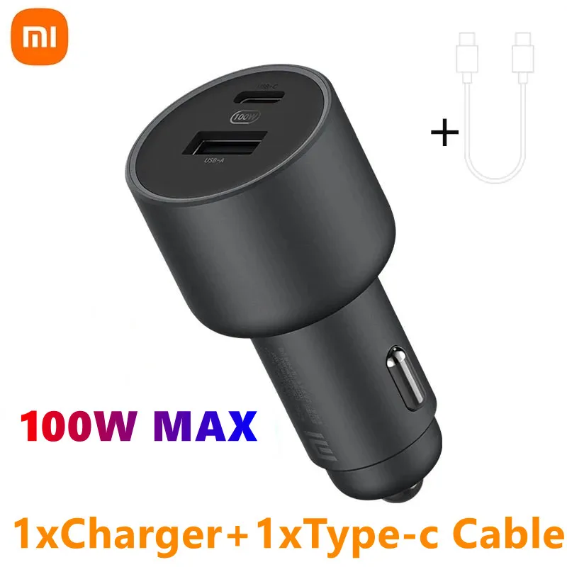 Оригинальное автомобильное зарядное устройство Xiaomi, быстрая зарядка, версия 1A1C, 100 Вт, USB-C 100 Вт, максимальная Быстрая зарядка/искусственная, ...
Оригинальное автомобильное зарядное устройство Xiaomi, быстрая зарядка, версия 1A1C, 100 Вт, USB-C 100 Вт, максимальная Быстрая зарядка/искусственная, ...
