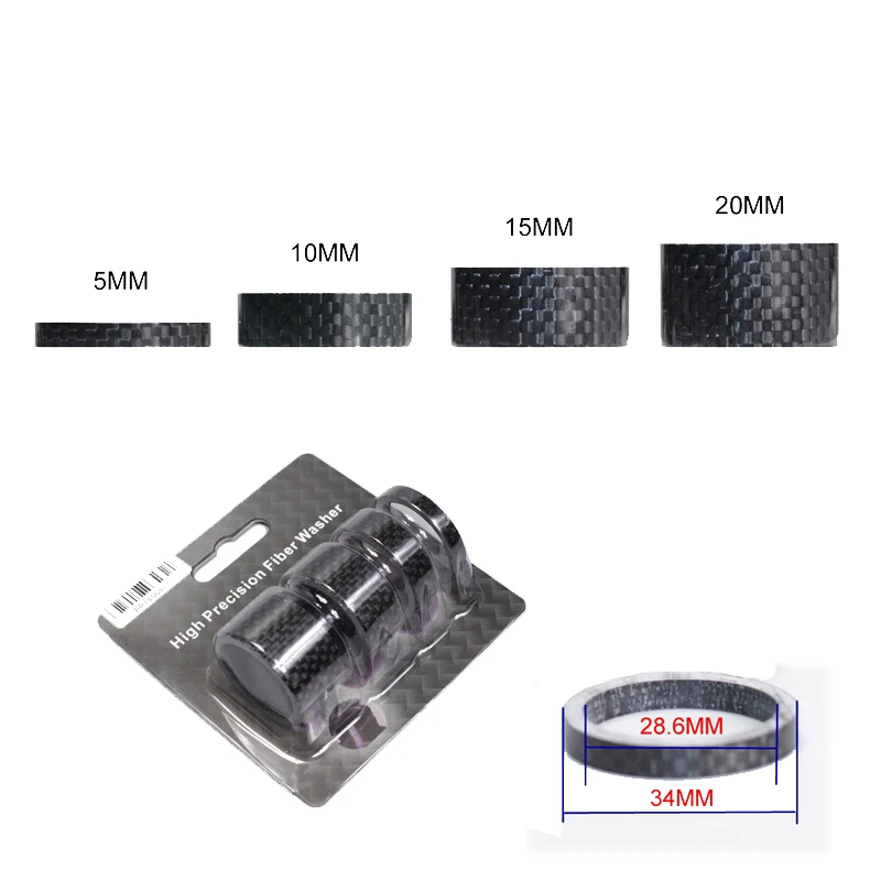 EC90 4pcs/lot Full Carbon Fiber Bicycle Headset Spacers For 28.6MM Stem Headset Parts MTB Road Bike Fork Carbon Washer
EC90 4pcs/lot Full Carbon Fiber Bicycle Headset Spacers For 28.6MM Stem Headset Parts MTB Road Bike Fork Carbon Washer