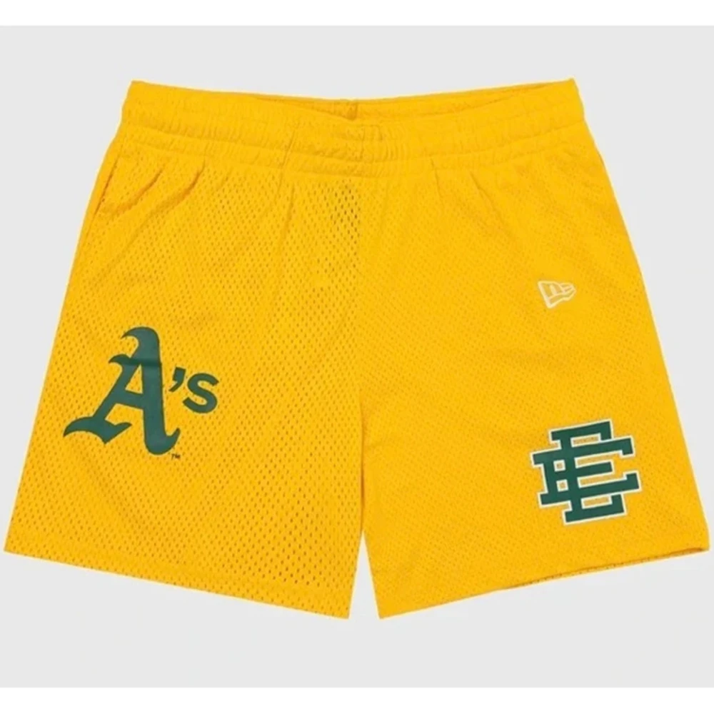 Men's EE Basic Shorts Print Mesh Baseball Team Yellow AS Hip Hop Jogging Fitness Quick Dry Beach Summer Gym Basketball Shorts
Men's EE Basic Shorts Print Mesh Baseball Team Yellow AS Hip Hop Jogging Fitness Quick Dry Beach Summer Gym Basketball Shorts