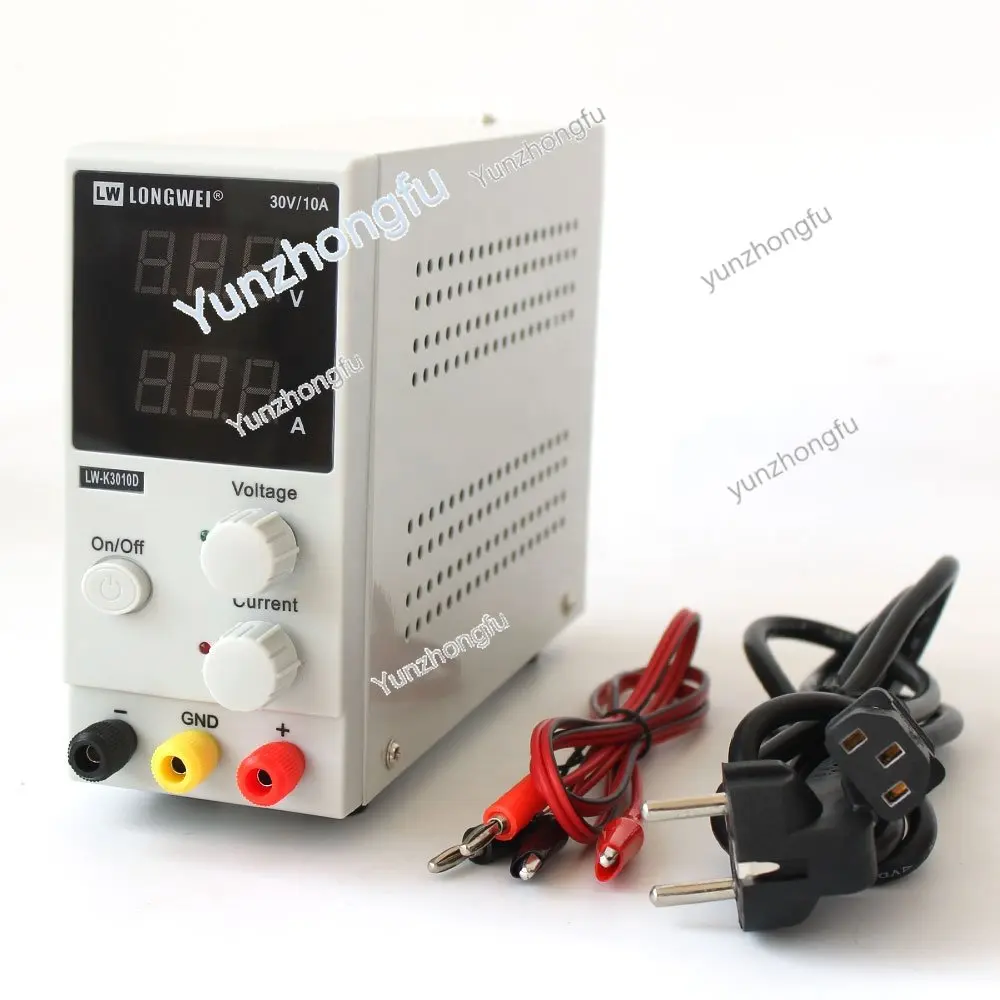 New 30V 10A LED Display Adjustable Switching Regulator DC Power Supply LW-K3010D Laptop Repair Rework 110v - 220v
New 30V 10A LED Display Adjustable Switching Regulator DC Power Supply LW-K3010D Laptop Repair Rework 110v - 220v