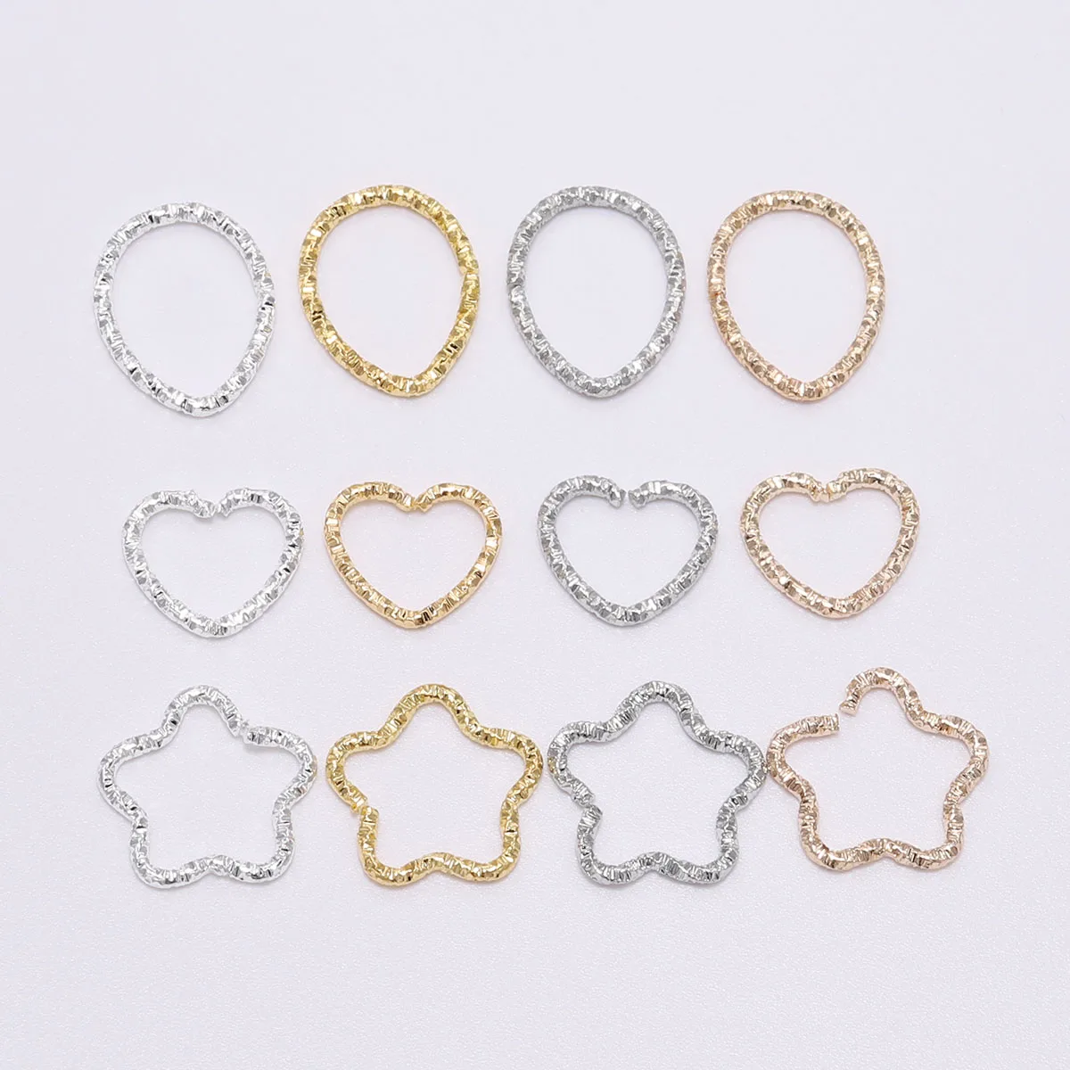 50pcs 16.5mm Gold Star Jump Rings Twisted Split Rings Connectors Diy Craft Charms Spacer Beads For Jewelry Finding Making
50pcs 16.5mm Gold Star Jump Rings Twisted Split Rings Connectors Diy Craft Charms Spacer Beads For Jewelry Finding Making